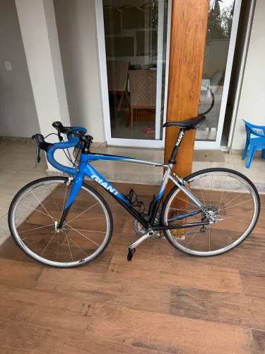 Bicicleta giant 54 road speed estrada grupo tiagra bike azul