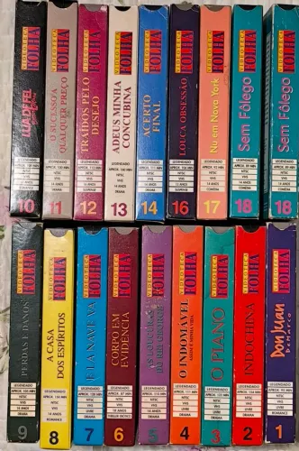 Fitas VHS coleção Folha de São Paulo