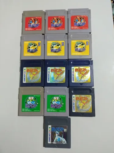 Lote Cartuchos Pokémon Japonês 
