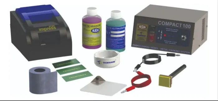 Gravador eletroquímica de metais