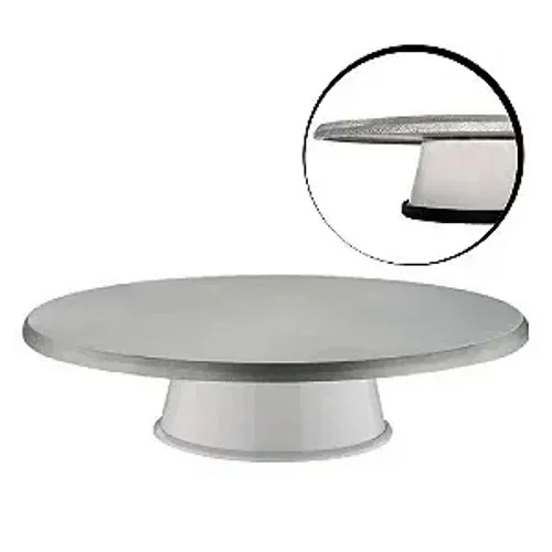 Bailarina Giratória Manual Confeitar Bolos Malta 33cm Inox