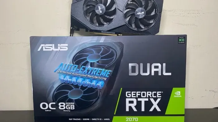 ASUS RTX 2070 EVO V2 OC 8GB GDDR6 + GARANTIA! melhor que 6650 IGUAL 3060!