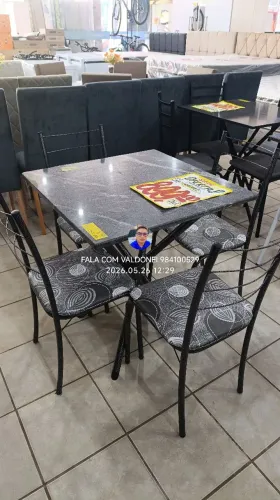 MESA DE MÁRMORE 4CADEIRAS ? CHAMA NO WHATSAPP *29