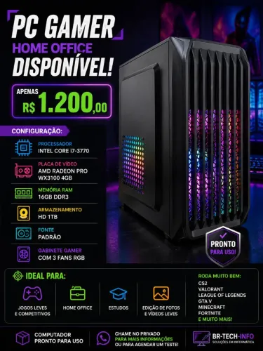 Pc gamer / home office Intel i7-3770