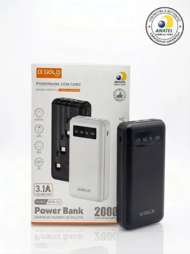 Power Bank Carregador portátil 20000mAh