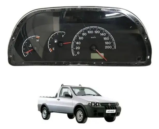 Painel Instrumentos Fiat Uno Palio Strada 2002 2005 2010 Peça 3