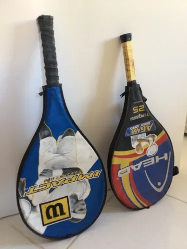 Kit raquete de tênis adulto Wilson e juvenil Head