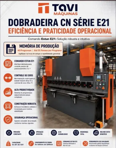DOBRADEIRA CN SÉRIE E21 EFICIÊNCIA E PRATICIDADE OPERACIONAL