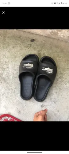 Faço troca, sandália original Lacoste 