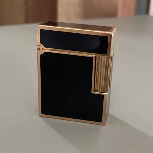 Isqueiro de Luxo S.T. Dupont Ligne 1 Ouro / Laque De Chine Vintage Original
