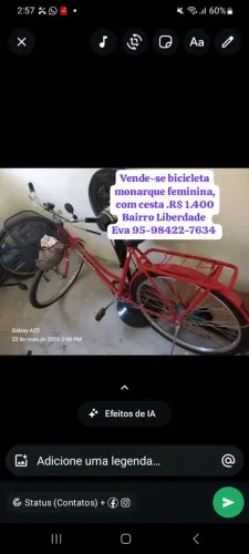 Bicicleta monarque, feminina. 