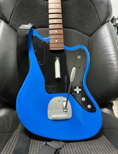 Guitarra RockBand 4 original Fender Jaguar azul 