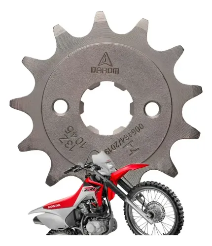 Pinhão Crf 230 Xr 200 13 Dentes Aço 1045 Passo 520 Darom