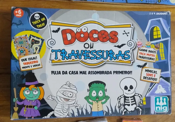 Doces ou travessuras jogo de tabuleiro