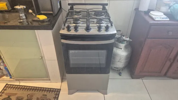 Fogão 4 bocas Electrolux Cinza Efficient Mesa Inox (FE4IG)