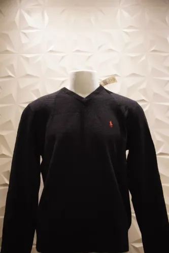 Suéter blusão polo ralph lauren lã de cordeiro g