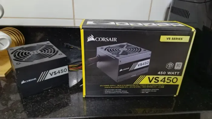 Fonte Corsair VS450 W 80 Plus (Na Caixa)