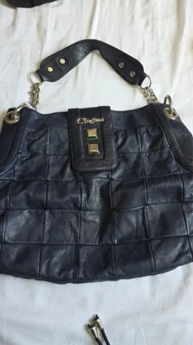 Bolsa C. Steffens de couro legítimo