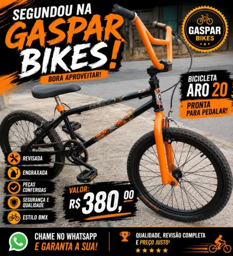 Vendo linda bicicleta aro 20 BMX Cross pronta pedalar