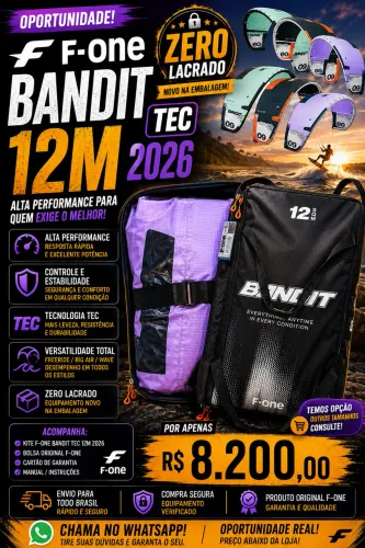 Kitesurf F-One Bandit TEC 12m 2026 ? Kite ZERO LACRADO