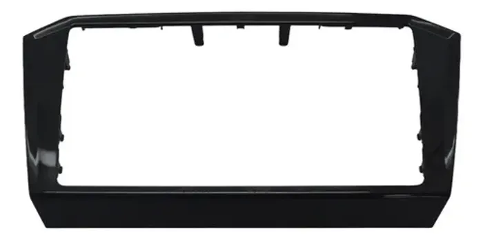 Moldura Radio Som Multimidia Painel Vw Passat 2018 Original Preto