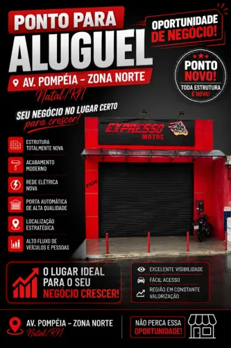 Ponto comercial para aluguel na avenida pompeia zn
