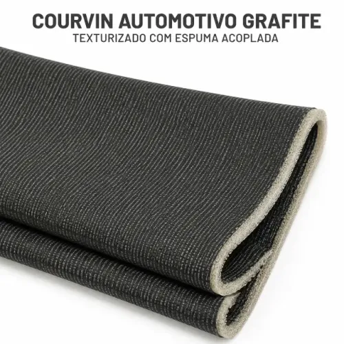 Courvin Automotivo Grafite Texturizado com Espuma por Metro BH20 Chevrolet