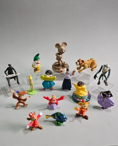 lote bonecos em miniatura coleção disney mcdonald's