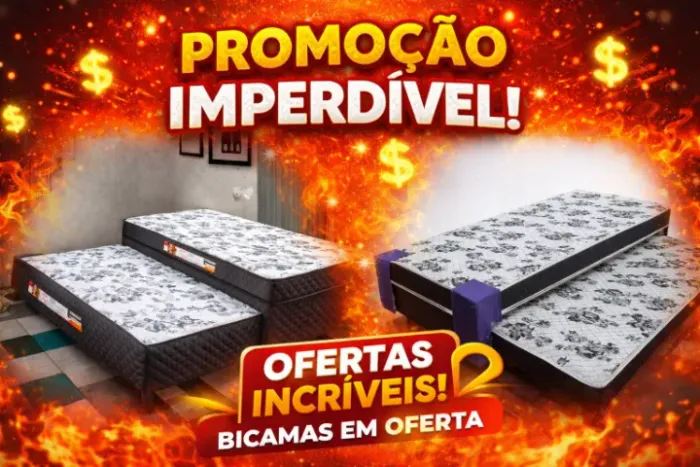Cama box conjugada solteiro c/ auxiliar PROMOÇÃO IMPERDIVEL, oferta incrível pague em casa
