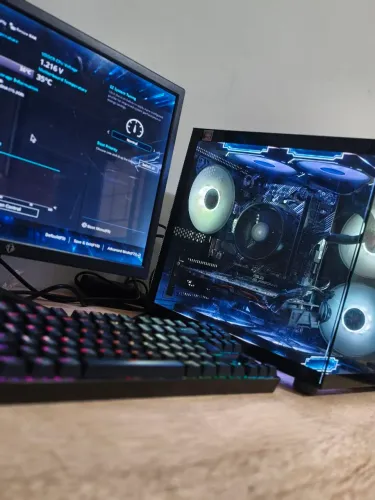 Pc gamer completo com monitor, teclado e mouse