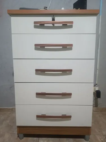 COMODA 5 GAVETAS ESMERALDA + BOX SOLTEIRO 