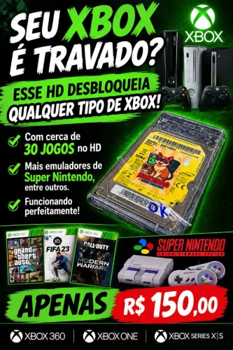 HD destrava qualquer aparelho xbox360