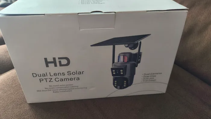Câmera solar dual câmera profissional