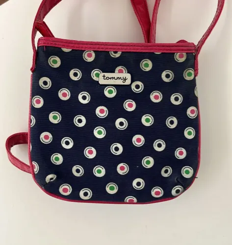 Bolsa Infantil Tommy Hilfiger com Bolinhas 