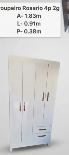 Guarda roupas solteiro com divisórias