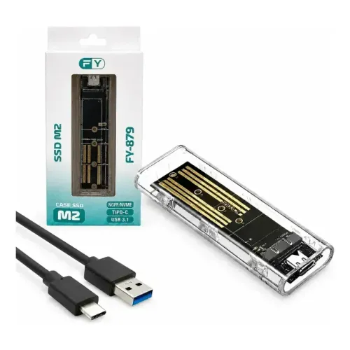 Case Ssd M2 Nvme E Sata Ngff Adaptador Usb 3.1 Tipo C 10gb Novo Loja Coimbra