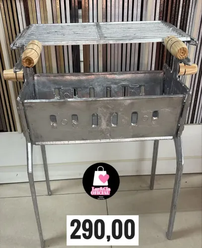 Churrasqueira em alumínio batido desmontavel. Entrega gratis para maioria dos bairros