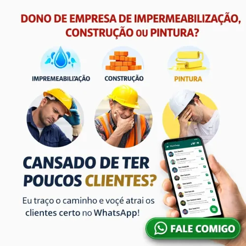 Impermeabilização, Construção, Reforma e Pintura tenha clientes todos os dias 