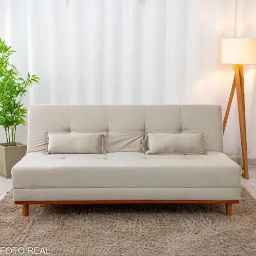 Sofá Cama Aurora Bege