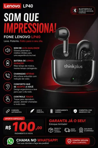 Fone Lenovo LP 40