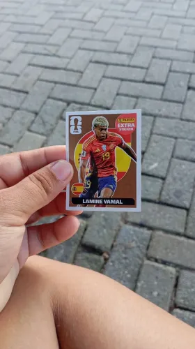 Figurinha Rara Bronze Lamini yamal 