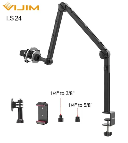 Suporte De Braço Para Microfone E Câmera De Mesa Vijim Ls24