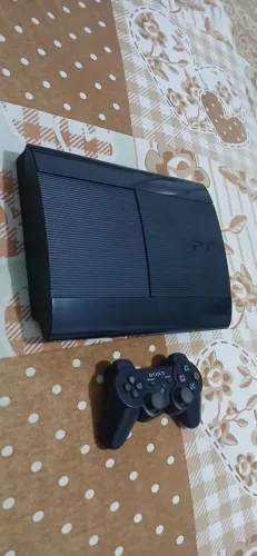 Play station 3 super slim desbloqueado lotado de jogos!