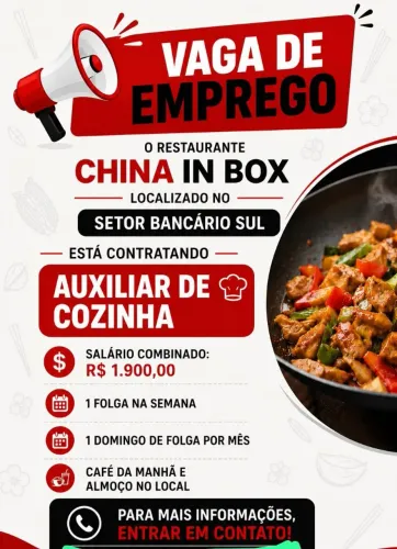 Auxiliar de cozinha