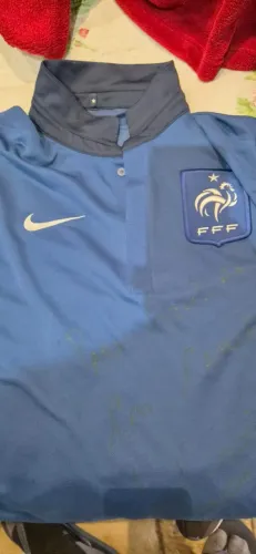 CAMISA SELEÇÃO FRANÇA AUTOGRAFADA