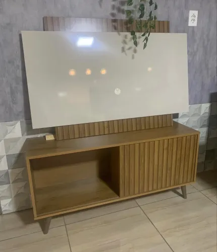 Rack com Painel Malaga para Tv Até 50 Polegadas