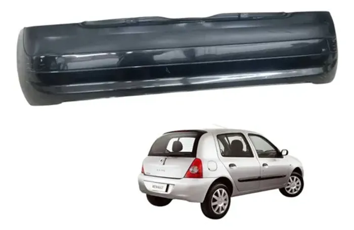 Parachoque Traseiro Renault Clio 1.0 2006 2007 2008