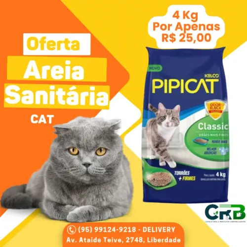 Areia Higiênica para Gato