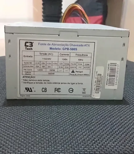 Fonte de PC 500W Bivolt
