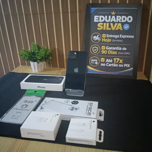 iPhone 13 128GB Meia-Noite Original | Bateria 93% + Kit Completo (Entrego Hoje)